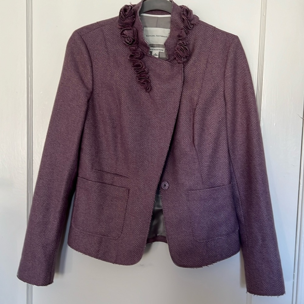 Banana Republic Women’s Lavender Rose Blazer Jacket Size 6